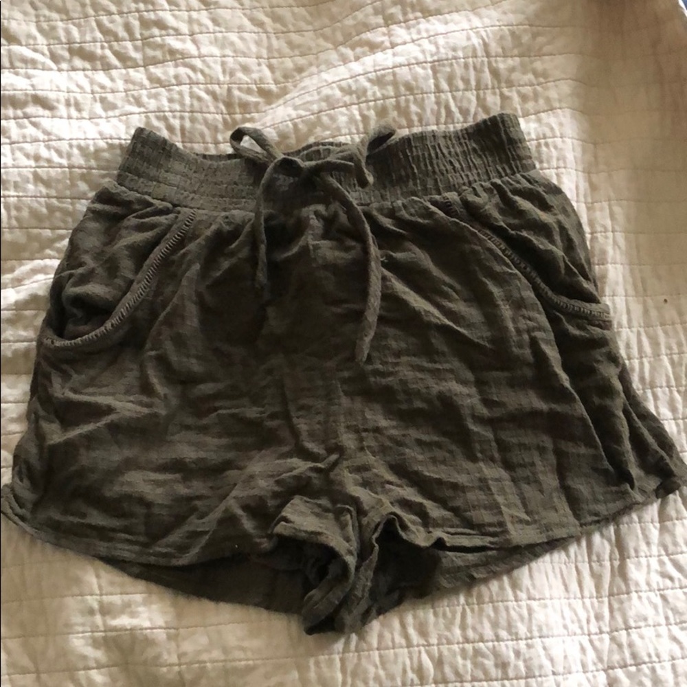 Olive green shorts